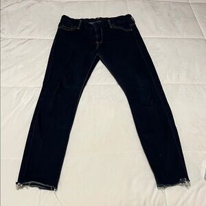 7 For All Mankind Dark Blue Skinny Jeans 26